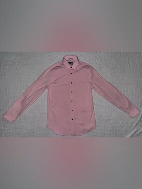 Express Men’s Pink Fitted Dress Shirt